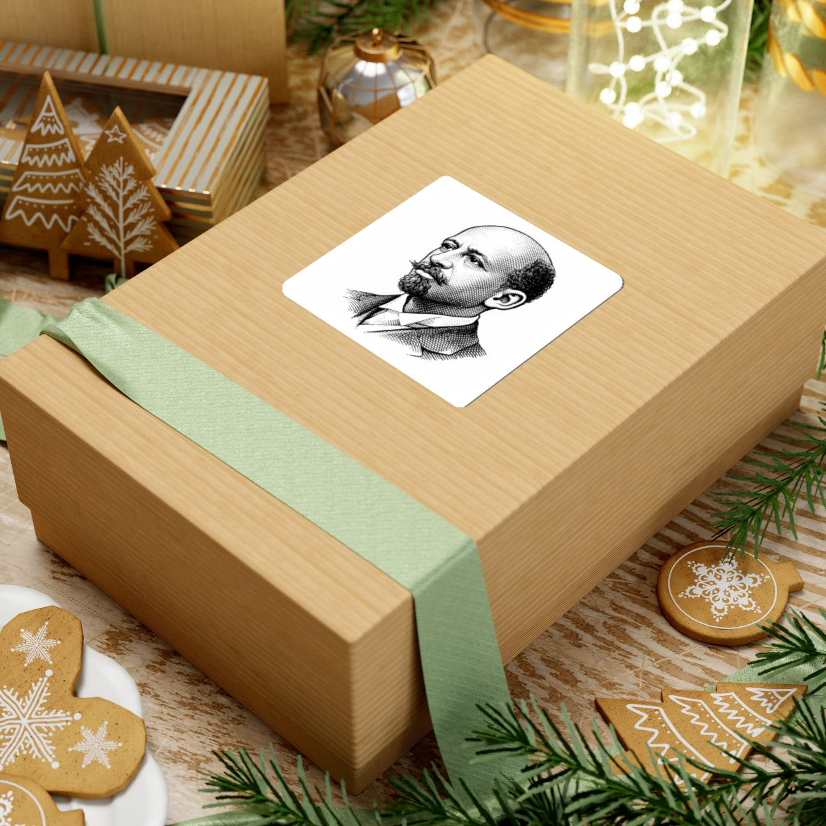 W.E.B Du Bois Big Brain Sticker