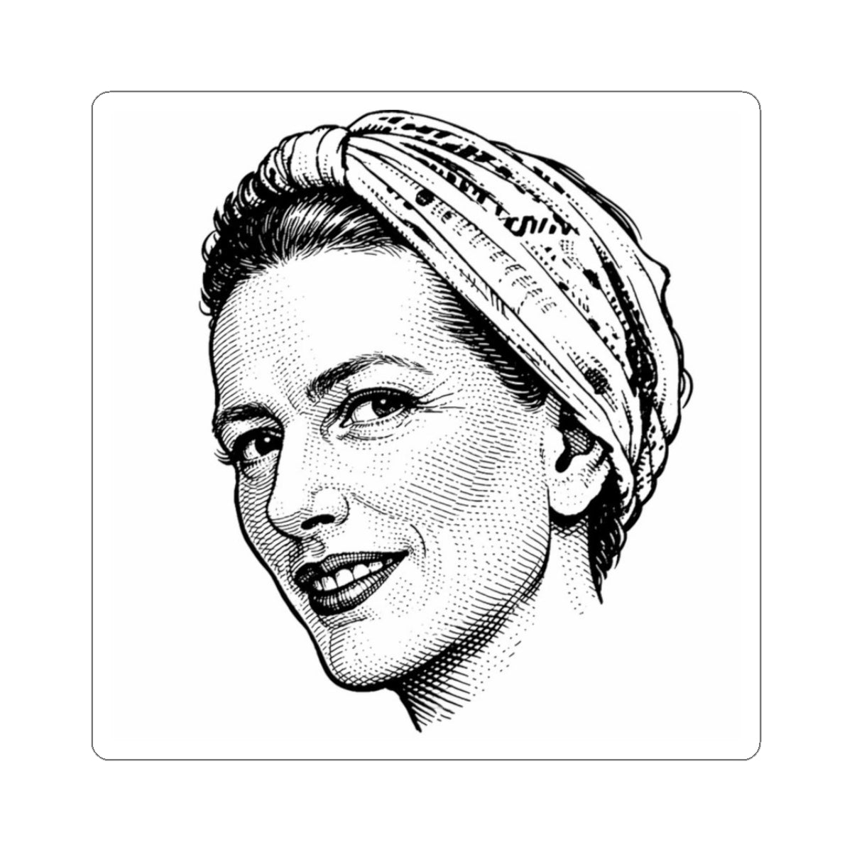 Simone De Beauvoir Big Brain Sticker