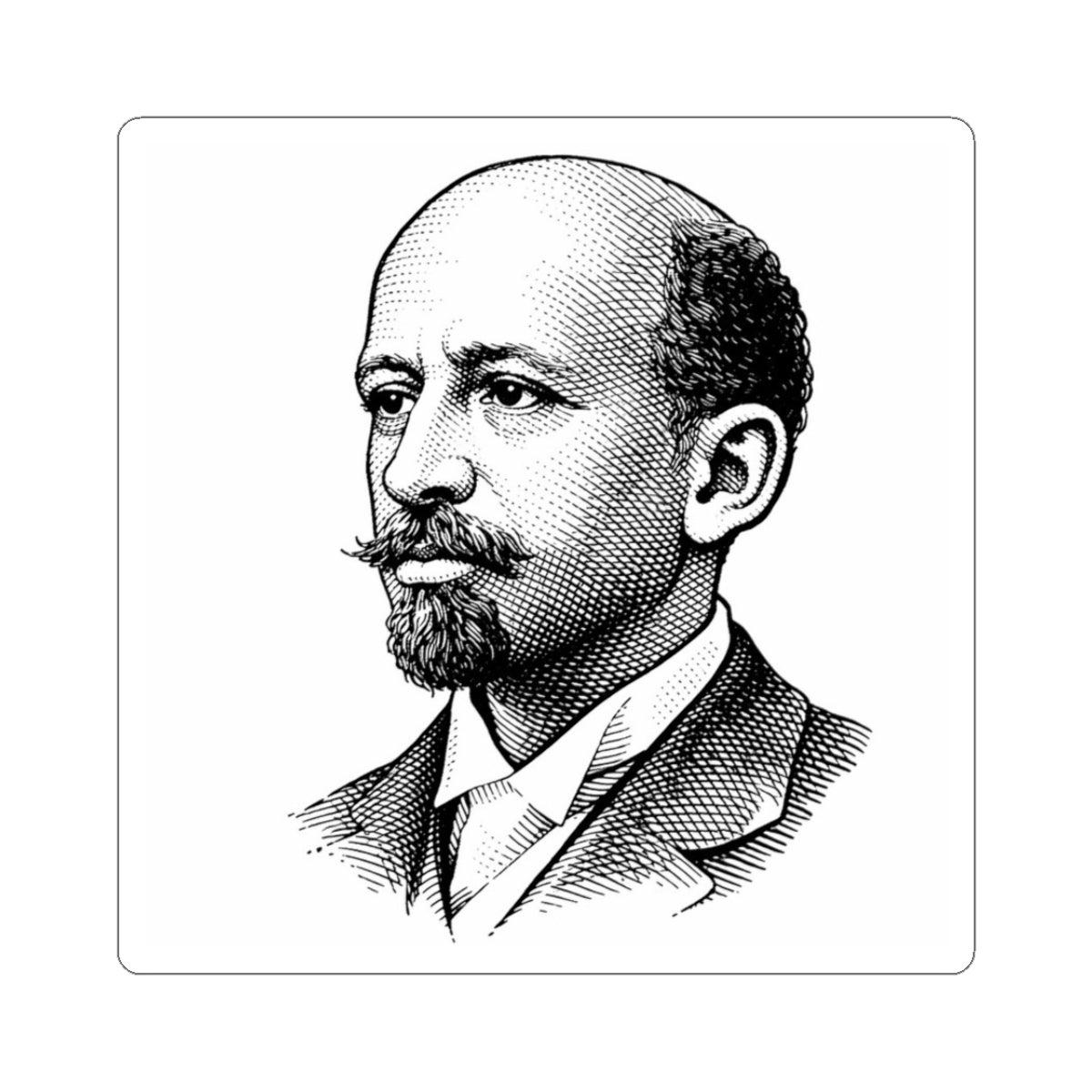 W.E.B Du Bois Big Brain Sticker